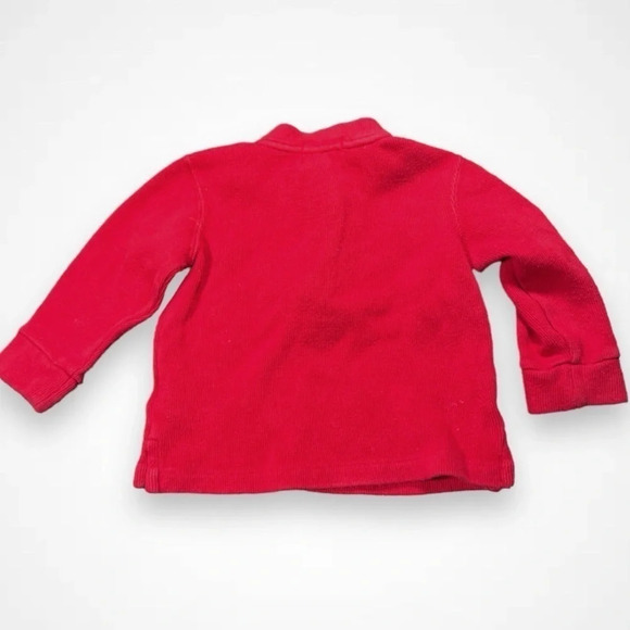 Polo Ralph  Lauren Red Half Zip Sweater - Picture 3 of 4